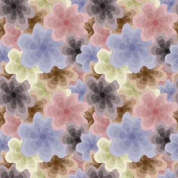 Grim Floral Pattern Stock Illustration