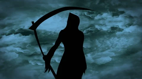 Grim Reaper Clouds Stock Footage 43076130