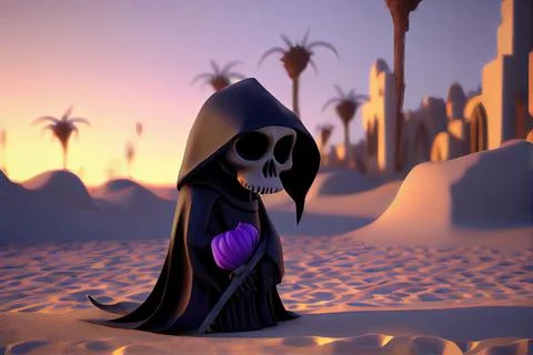 Grim Reaper Florida Stock Illustration