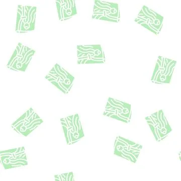 Grim reaper glyph vector seamless pattern Stock Illustration