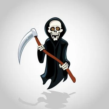 Grim reaper halloween. Stock Illustration