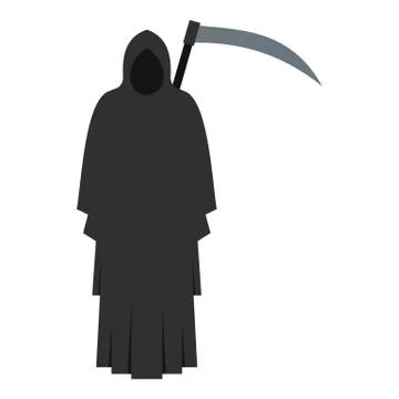 Grim reaper icon isolated Stock Illustration