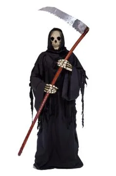 Grim reaper with scythe Stock Photos