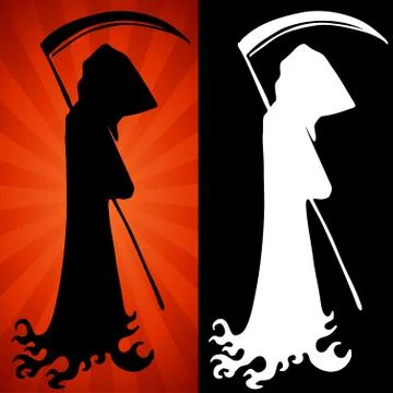 Grim reaper set Stock Illustration