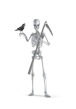 Grim reaper skeleton Иллюстрация