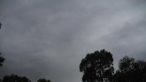 Grim timelapse of clouds, dark and grey. Stock Footage 266070640