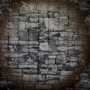 Grim vintage background texture of stone wall Stock Photos