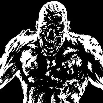 Grim zombie attack. vector illustration Stock Illustration