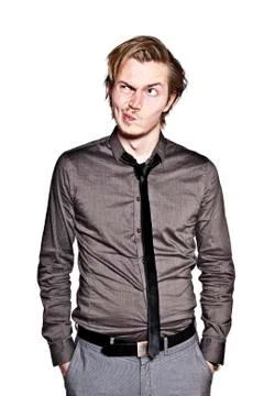 Grimace face Stock Photos