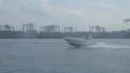 Grimmy Foggy Sea Port and Boats Thru Dirty Window HD Footage