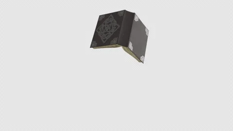 Grimoire floating and opening Animation Stock Footage 345449415