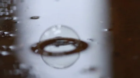 Grimy close up of a bubble Stock Footage 83354861