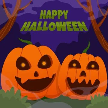 Grin Pumpkin Head Scaring Stock-Illustration