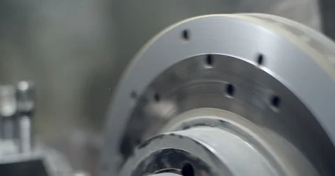 Grind the brake disc 50%.Adjust the surface of the brake disc to be completely. Stock Footage 294567874