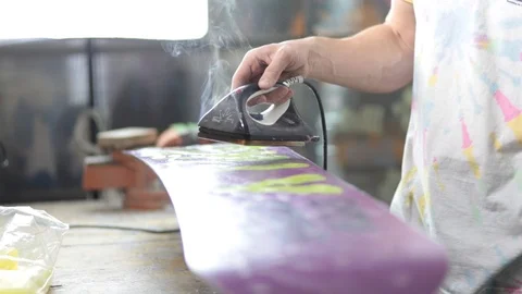 Grind edge on a snowboard in the service Stock Footage 105651800