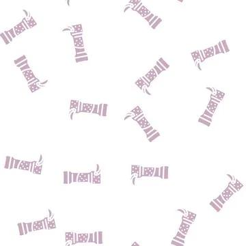 Grind garlic glyph vector seamless pattern Illustrazione stock