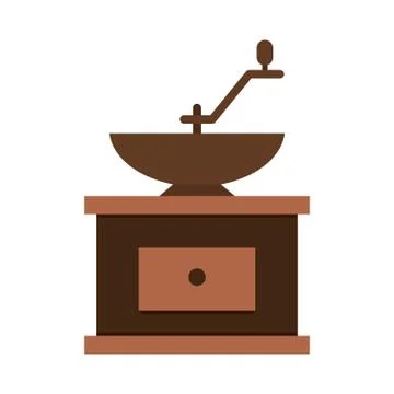 Grind machine coffee icon Stock Illustration