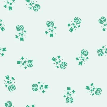 Grind motivation glyph seamless pattern Stock Illustration