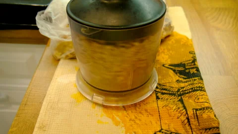 Grind walnuts in a blender. Selective focus. Stock Footage 169272760