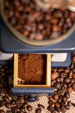 Grinded coffee Stock Photos