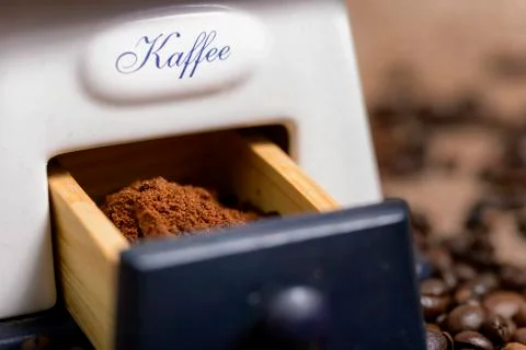 Grinded coffee 스톡 사진