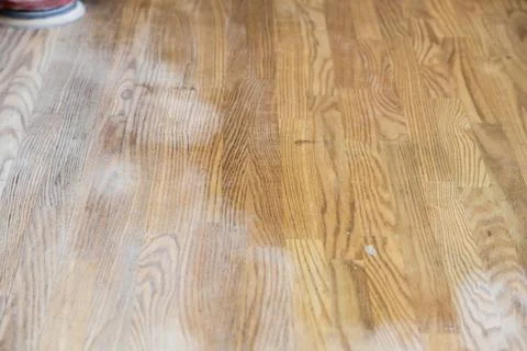 Grinded surface of table after polishing machine Stock-Fotos