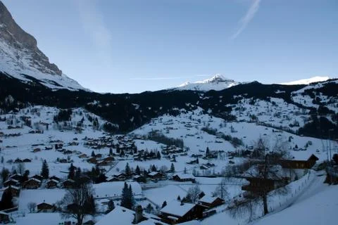 Grindelwald at Dawn Stock Photos