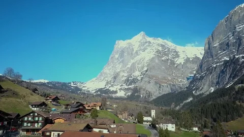 Grindelwald Drone Aerial 動画素材 91697659