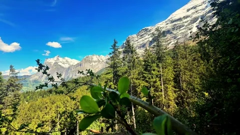 Grindelwald Triad: Eiger, Mönch, and Jungfrau Unveiled Video stock 310936927