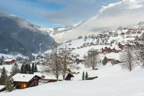 Grindelwald in Winter Stock Photos