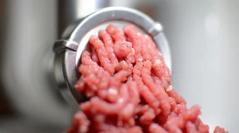 Grinder and meat Stock Footage 49034832