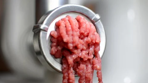 Grinder and meat Stock Footage 50874776