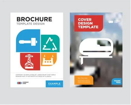 Grinder brochure flyer design template Illustrazione stock