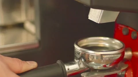 Grinder the coffee 4k Close Up Stock Footage 58491915
