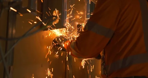 Grinder Cutting Machine  Stock Footage 109367511