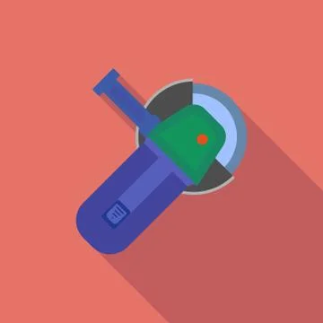 Grinder flat icon Stock Illustration