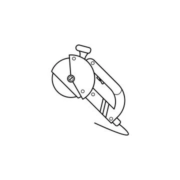 Grinder icon. Element of construction tools for mobile concept and web apps Stock Illustration