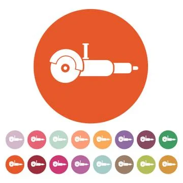 The grinder icon. Grinder symbol. Flat Stock Illustration