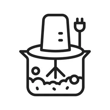 Grinder Icon Image. Illustrazione stock