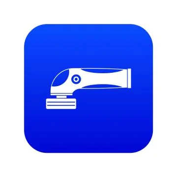 Grinder machine icon digital blue Stock Illustration