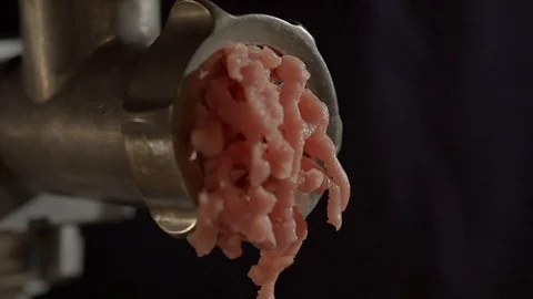 Grinder mincing meat. 스톡 동영상 91854578