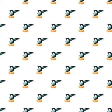 Grinder sander power tool seamless pattern background Stockillustratie