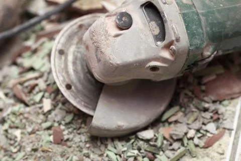 Grinder stone the electric tool Stock Photos