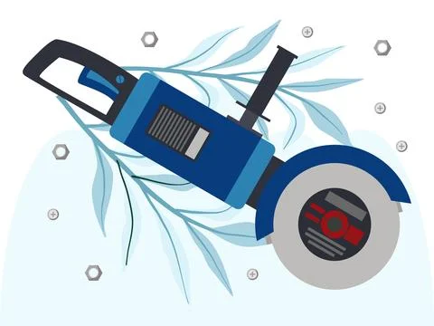 Grinder Tool Concept Illustration Stock Illustration