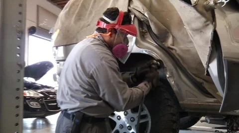 Grinding Auto Body Video stock 847355