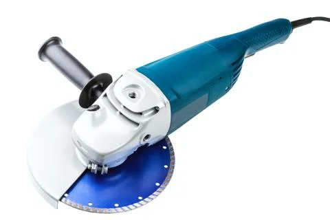 Grinding car with abrasive disk Stock Photos