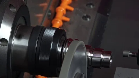 Grinding CNC machine Stock Footage 80898938