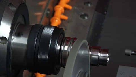 Grinding CNC machine Stock Footage 80996461
