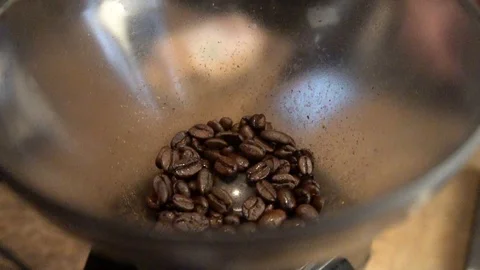 Grinding Coffee Beans Video stock 103816054
