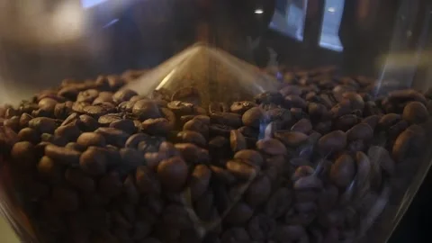 Grinding coffee beans Stock Footage